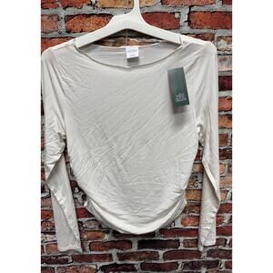 NWT Ladies Wild Fable Off White Long Sleeve Top - Large